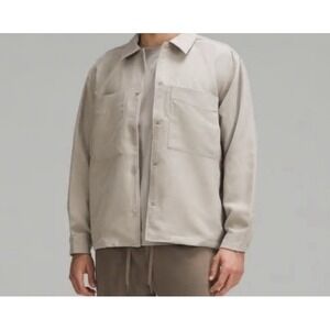NWT Lululemon Men's Sueded Camp Collar Overshirt Jacket Button Up Sz M $148 MSRP